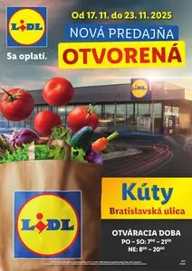 Propagačné noviny LIDL, platné od 2025-11-17 do 2025-11-23.