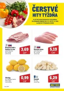 Propagačné noviny METRO, platné od 2025-11-17 do 2025-11-23.