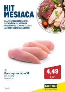 Propagačné noviny METRO, platné od 2025-11-10 do 2025-11-25.