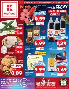 Propagačné noviny Kaufland, platné od 2025-11-20 do 2025-11-26.