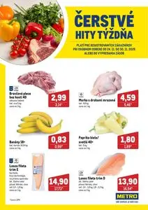 Propagačné noviny METRO, platné od 2025-11-24 do 2025-11-30.