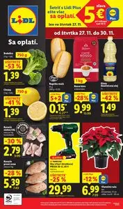Propagačné noviny LIDL, platné od 2025-11-27 do 2025-11-30.