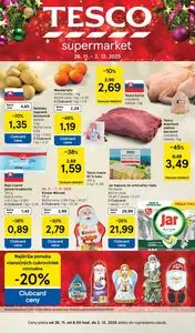 Propagačné noviny TESCO, platné od 2025-11-26 do 2025-12-02.