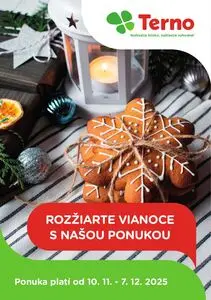 Propagačné noviny Terno, platné od 2025-11-10 do 2025-12-07.