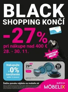 Propagačné noviny MÖBELIX, platné od 2025-11-24 do 2025-12-07.