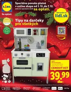 Propagačné noviny LIDL, platné od 2025-12-01 do 2025-12-07.