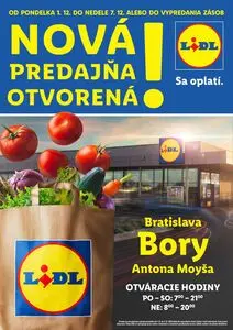 Propagačné noviny LIDL, platné od 2025-12-01 do 2025-12-07.