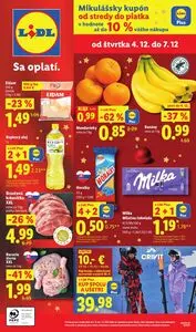Propagačné noviny LIDL, platné od 2025-12-04 do 2025-12-07.