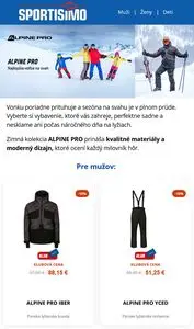 Propagačné noviny SPORTISIMO, platné od 2025-12-02 do 2025-12-08.