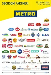 Propagačné noviny METRO, platné od 2025-11-05 do 2025-12-09.
