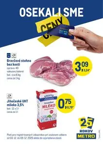 Propagačné noviny METRO, platné od 2025-12-03 do 2025-12-09.