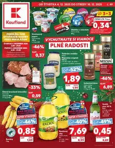 Propagačné noviny Kaufland, platné od 2025-12-04 do 2025-12-10.