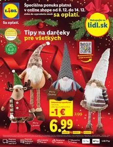 Propagačné noviny LIDL, platné od 2025-12-08 do 2025-12-14.