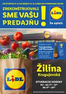 Propagačné noviny LIDL, platné od 2025-12-11 do 2025-12-14.