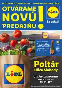 Propagačné noviny LIDL, platné od 2025-12-11 do 2025-12-14.