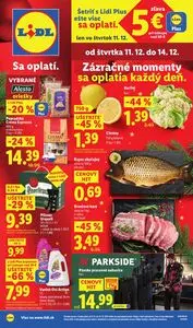 Propagačné noviny LIDL, platné od 2025-12-11 do 2025-12-14.