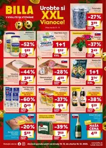 Propagačné noviny BILLA, platné od 2025-12-10 do 2025-12-16.