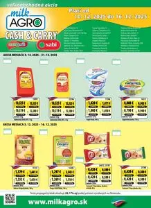 Propagačné noviny milk AGRO, platné od 2025-12-10 do 2025-12-16.