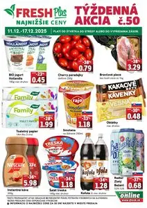 Propagačné noviny FRESH, platné od 2025-12-11 do 2025-12-17.