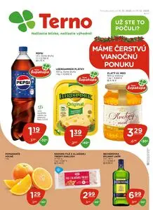 Propagačné noviny Terno, platné od 2025-12-11 do 2025-12-17.