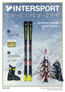 Propagačné noviny INTERSPORT, platné od 2025-12-10 do 2025-12-21.