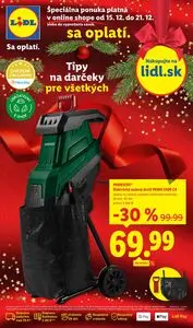 Propagačné noviny LIDL, platné od 2025-12-15 do 2025-12-21.