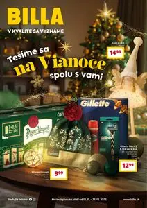 Propagačné noviny BILLA, platné od 2025-11-12 do 2025-12-23.