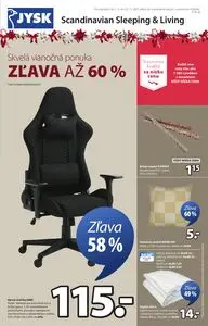 Propagačné noviny JYSK, platné od 2025-12-01 do 2025-12-23.