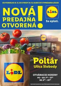 Propagačné noviny LIDL, platné od 2025-12-15 do 2025-12-24.
