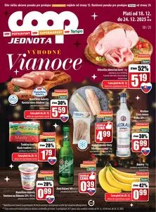 Propagačné noviny COOP, platné od 2025-12-18 do 2025-12-24.