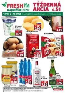 Propagačné noviny FRESH, platné od 2025-12-18 do 2025-12-24.
