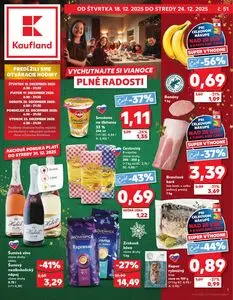 Propagačné noviny Kaufland, platné od 2025-12-18 do 2025-12-24.