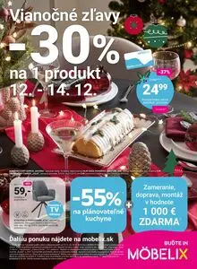 Propagačné noviny MÖBELIX, platné od 2025-12-08 do 2025-12-28.