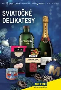 Propagačné noviny METRO, platné od 2025-11-19 do 2025-12-31.