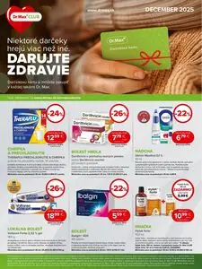Propagačné noviny Dr. Max, platné od 2025-12-01 do 2025-12-31.