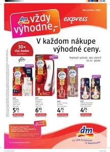 Propagačné noviny dm, platné od 2025-12-15 do 2025-12-31.