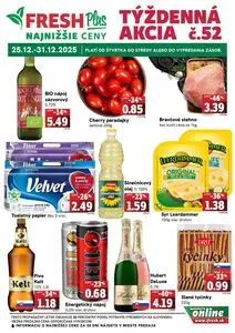 Propagačné noviny FRESH, platné od 2025-12-25 do 2025-12-31.