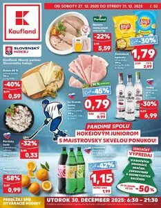 Propagačné noviny Kaufland, platné od 2025-12-27 do 2025-12-31.