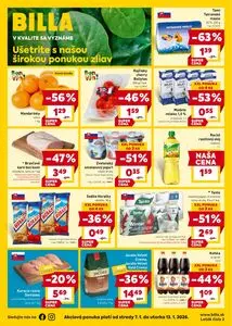 Propagačné noviny BILLA, platné od 2026-01-07 do 2026-01-13.