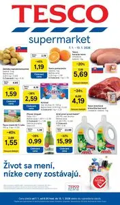 Propagačné noviny TESCO, platné od 2026-01-07 do 2026-01-13.