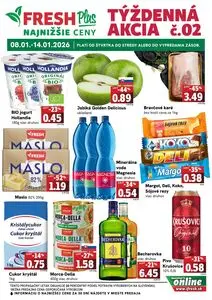Propagačné noviny FRESH, platné od 2026-01-08 do 2026-01-14.