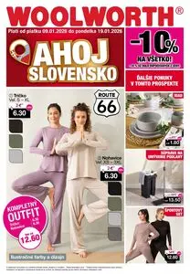 Propagačné noviny WOOLWORTH, platné od 2026-01-09 do 2026-01-19.