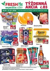 Propagačné noviny FRESH, platné od 2026-01-15 do 2026-01-21.