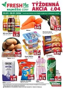 Propagačné noviny FRESH, platné od 2026-01-22 do 2026-01-28.