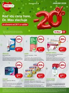 Propagačné noviny Dr. Max, platné od 2026-01-01 do 2026-01-31.