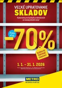 Propagačné noviny METRO, platné od 2026-01-01 do 2026-01-31.