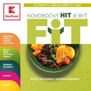 Propagačné noviny Kaufland, platné od 2026-01-03 do 2026-01-31.