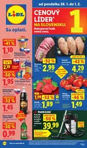Propagačné noviny LIDL, platné od 2026-01-26 do 2026-02-01.