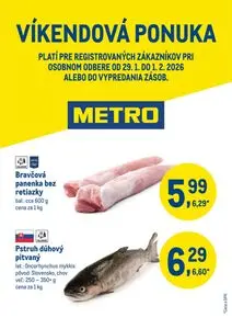 Propagačné noviny METRO, platné od 2026-01-29 do 2026-02-01.