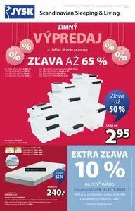 Propagačné noviny JYSK, platné od 2026-01-07 do 2026-02-03.